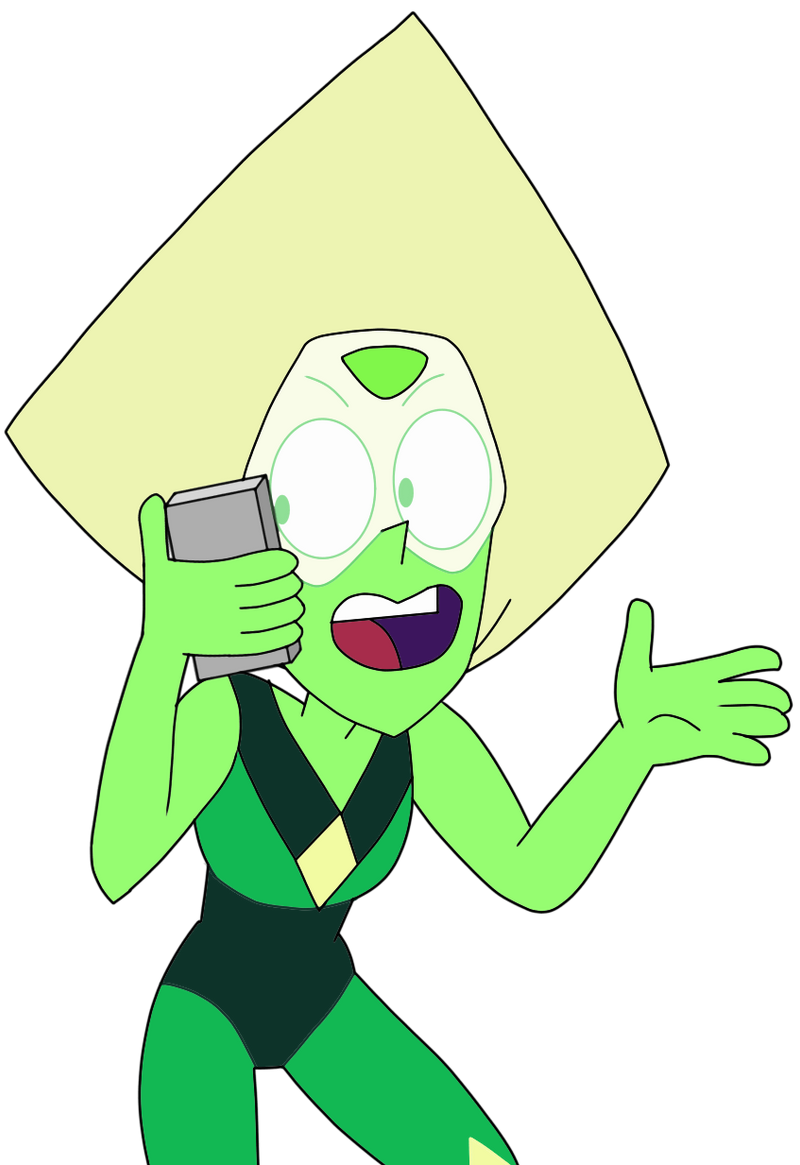 Peridot on the phone by Magnetic-LightPulse