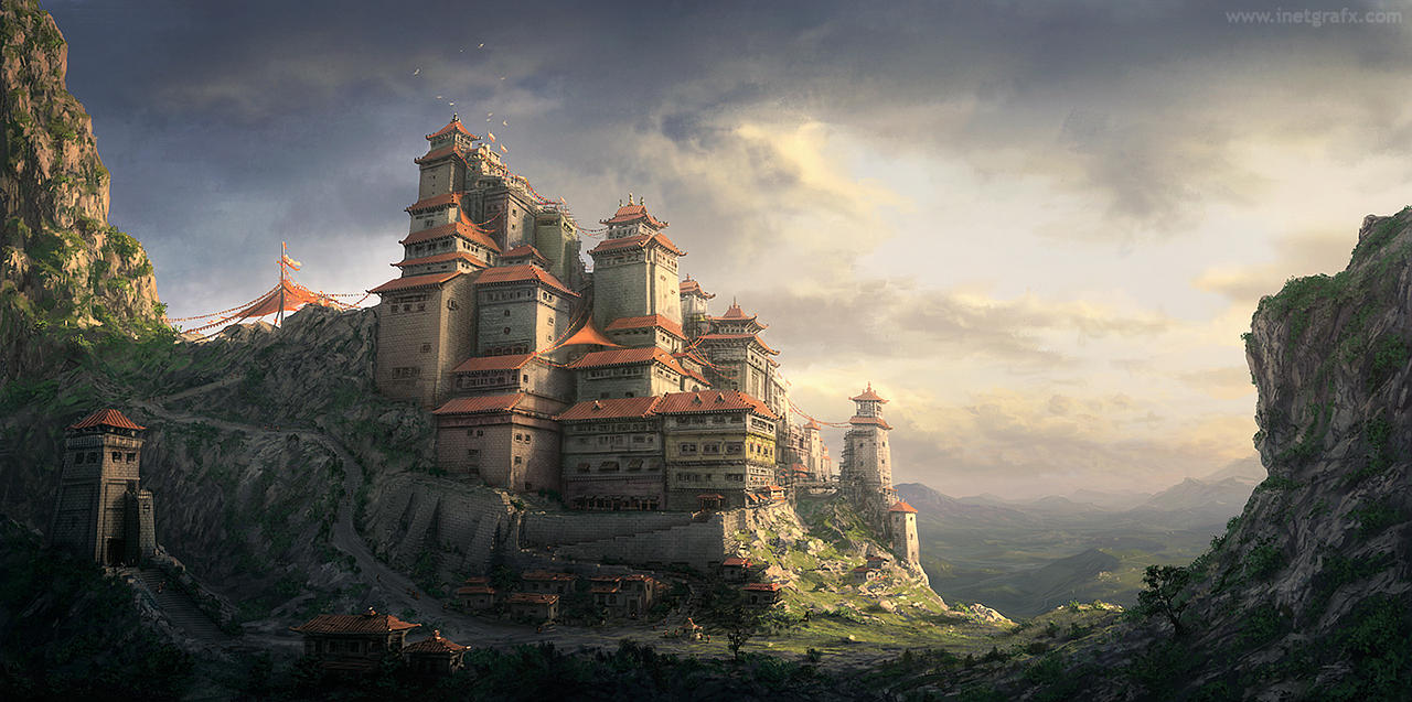 Chinese Monastery Concept by inetgrafx