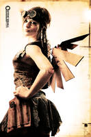 steam punk airship mechanic by captain-cavishaw