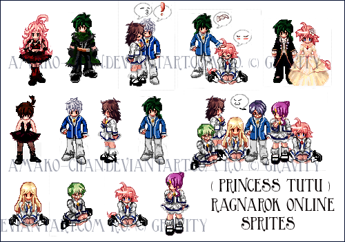 Princess Tutu RO-Style Sprites by amako-chan