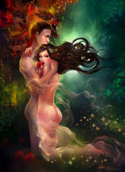 Persephone Destroys the Light by luciole