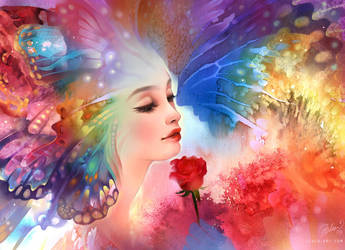 Butterfly Kisses by luciole