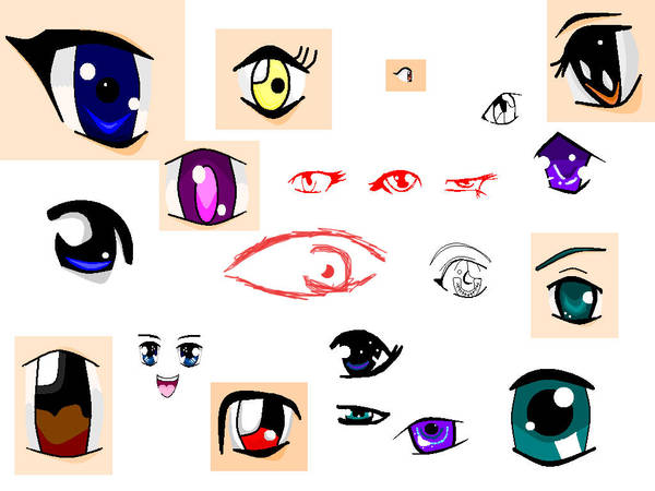 Ms Paint Anime Eyes By Bloodthirsty Kitten On Deviantart