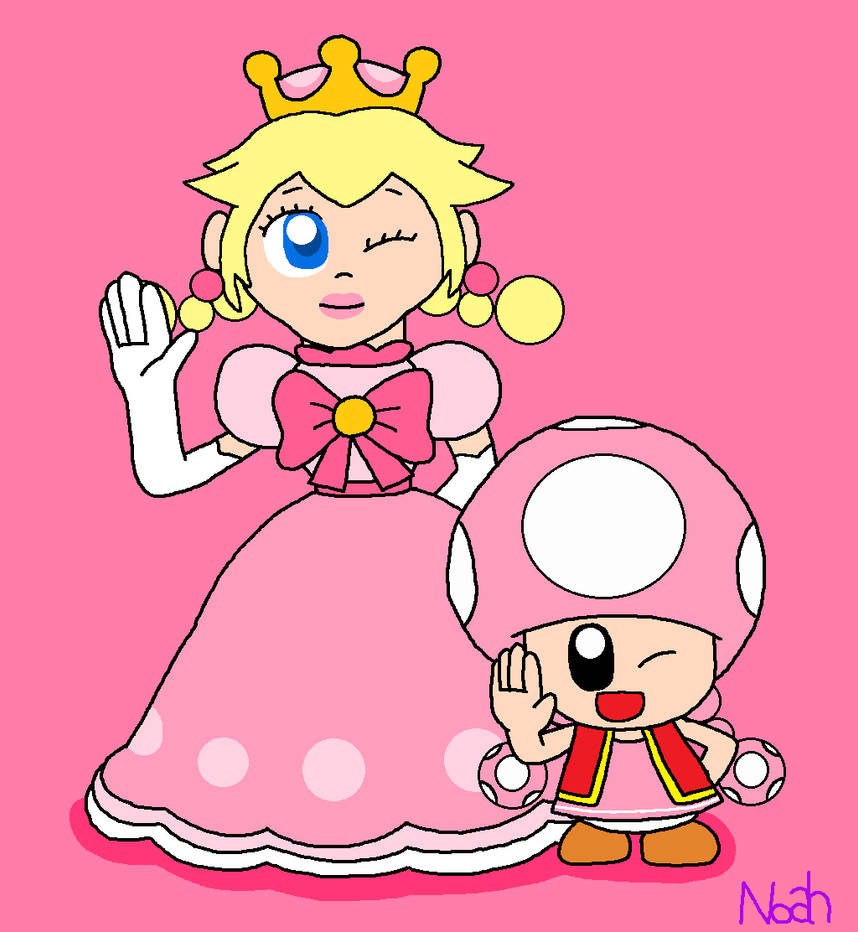 Toadette And Peachette By Dreamingwizard2000 On Deviantart