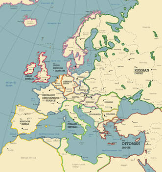 The European Continent in the Year 1928 A.D. by SPARTAN-127