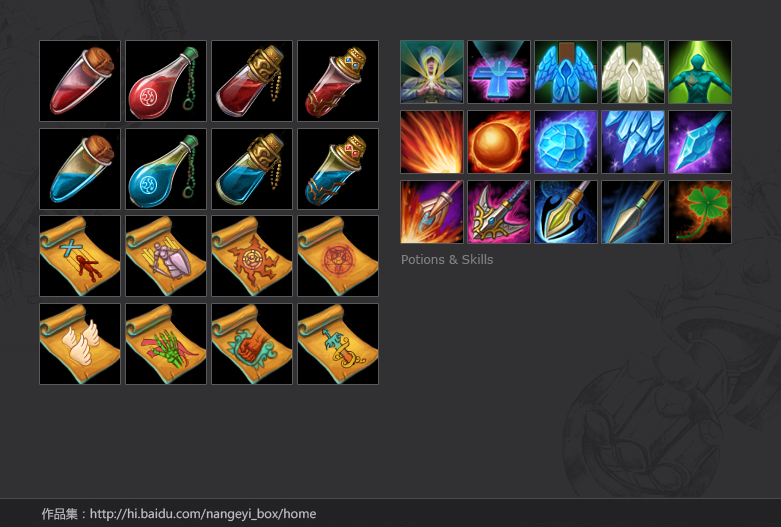 icons of dark style by nangeyi