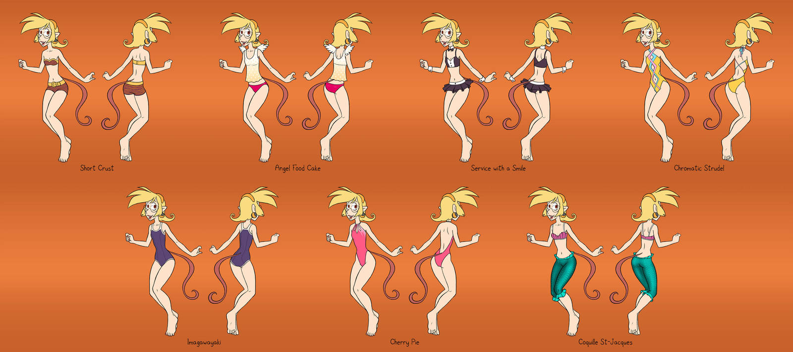 Swimsuit designs: Croissant by falingard