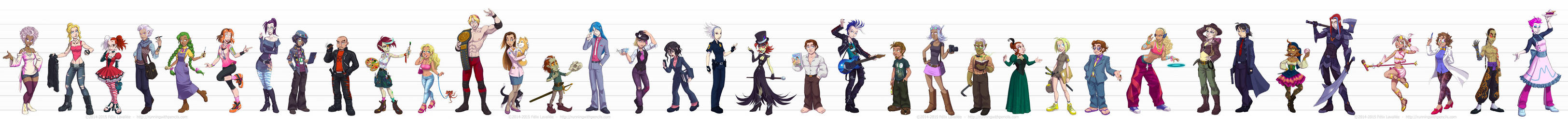 The Flaky Gene: Line-up by falingard The Flaky Gene: Line-up by falingard