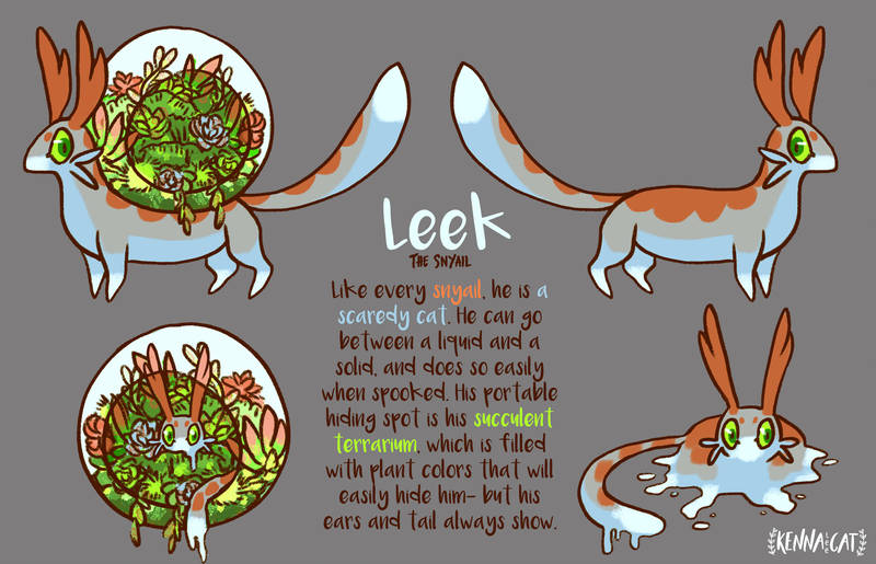 Leek the Snyail by Kennaleecat