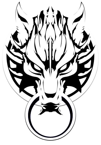 Cloud Wolf Head Tatoo by Anarki3000