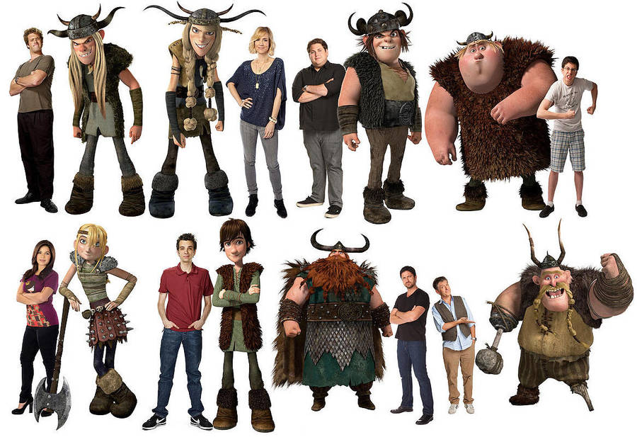 HTTYDcharacters + voiceactors by rhodestwins on DeviantArt