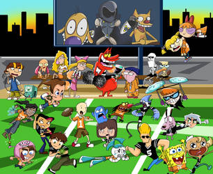 Nickelodeon vs Cartoon Network by xeternalflamebryx