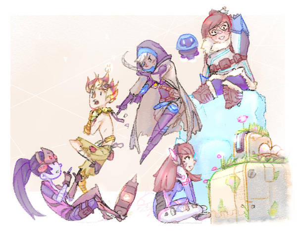 Overwatch - my little squad by biyavi