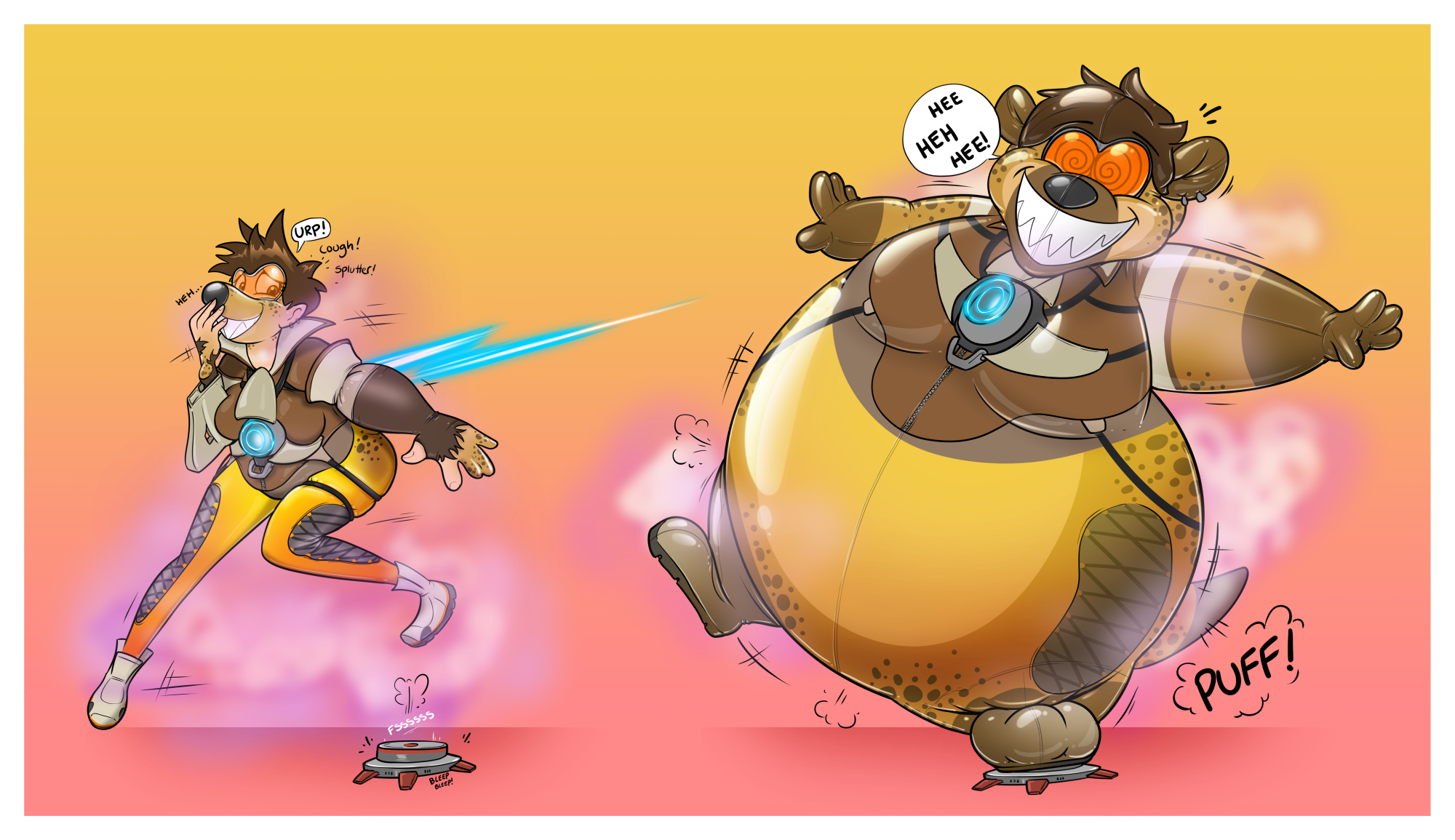 Overwatch Inflatioon Tracer Inflata-Hyena by Redflare500 on DeviantArt