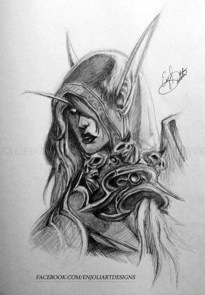 Эскиз тату сильвана