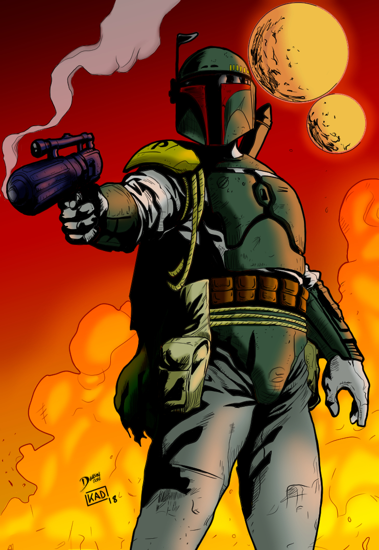 blue character boba fett