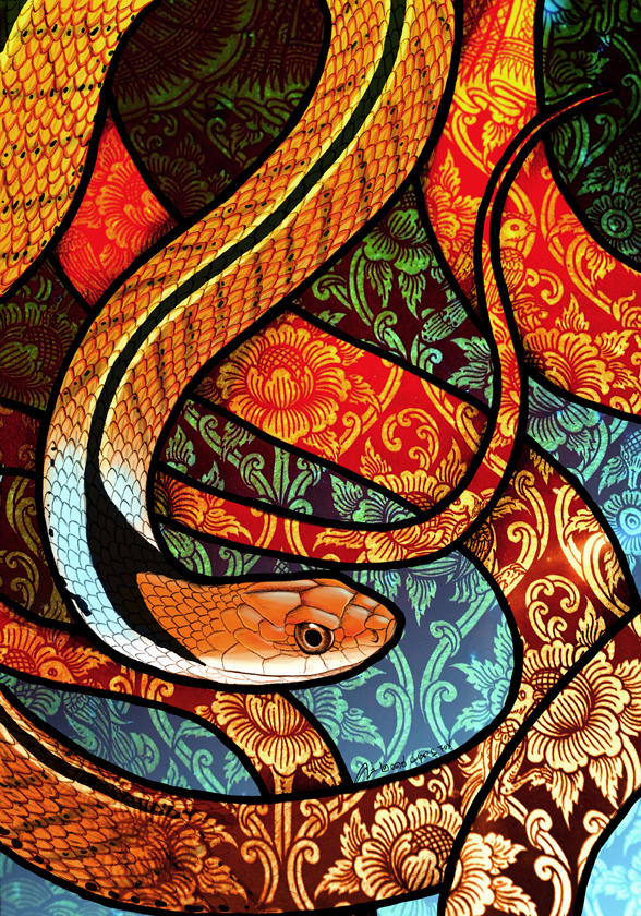 Blue-Necked Keelback by Culpeo-Fox