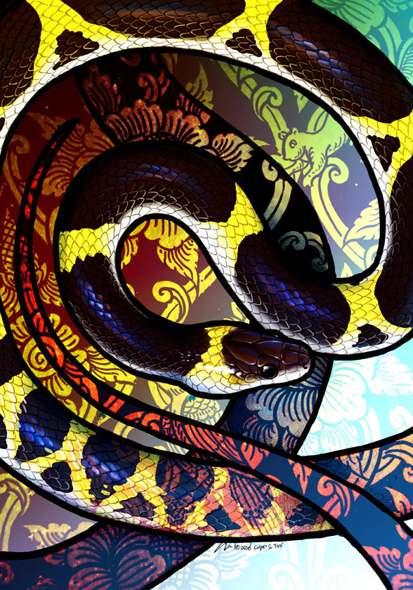 Laotian Wolf Snake by Culpeo-Fox