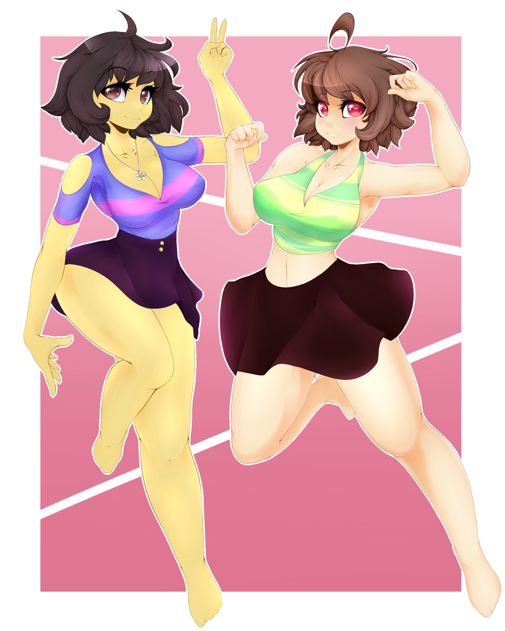 Chara X Frisk By Ayloulou On Deviantart 