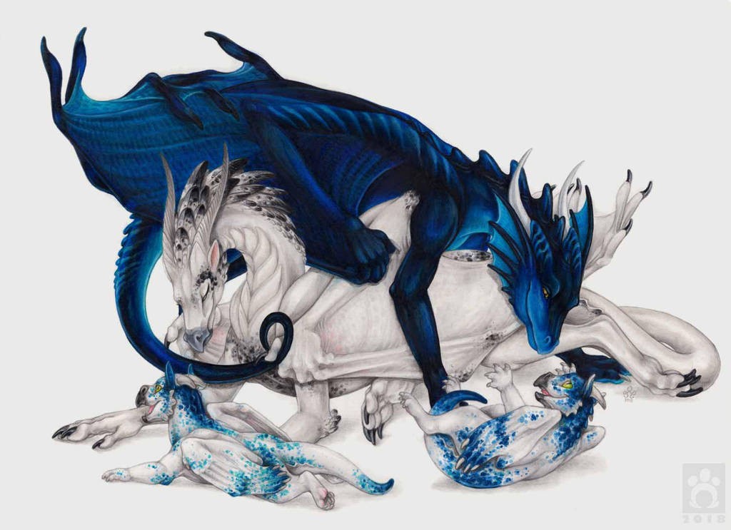 Dragon Family Portrait by BloodhoundOmega