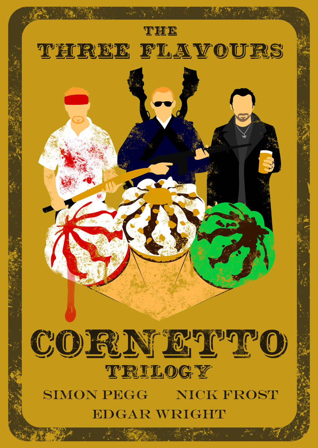 The Three Flavours Cornetto Trilogy by AndyDaRoo