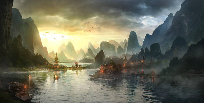 Temple Lagoon by JonasDeRo