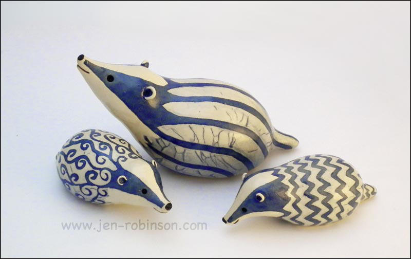 The Blue Badger Family by Hippopottermiss The Blue Badger Family by Hippopottermiss