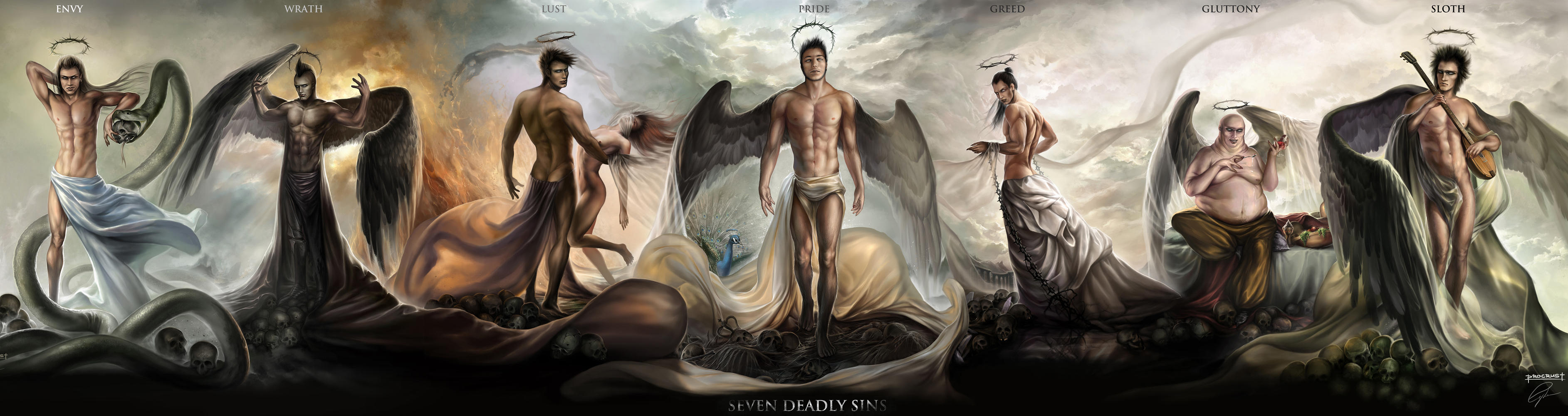 Seven Deadly Sins by Procrust