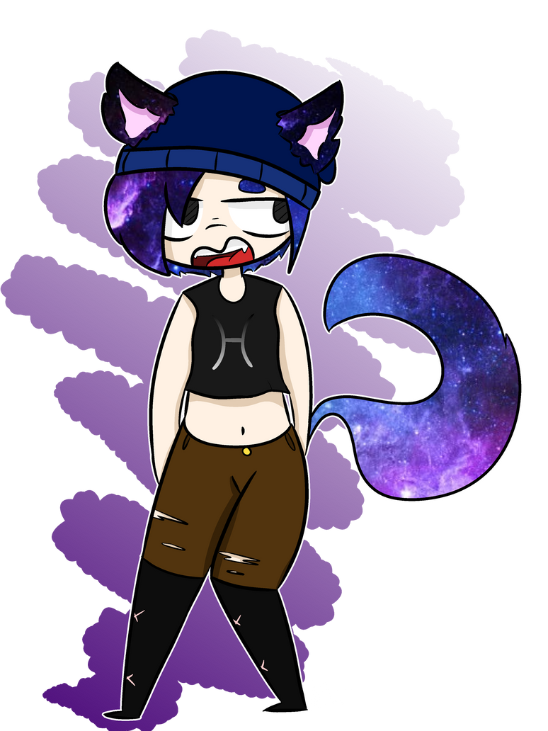 My Friend As A Galaxy Wolf Girl By 0omimicato0 On Deviantart