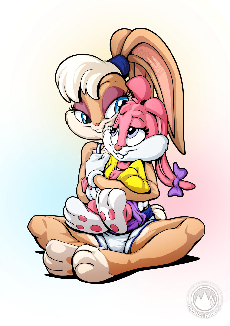 Lola and Babs Bunny by mysticalpha