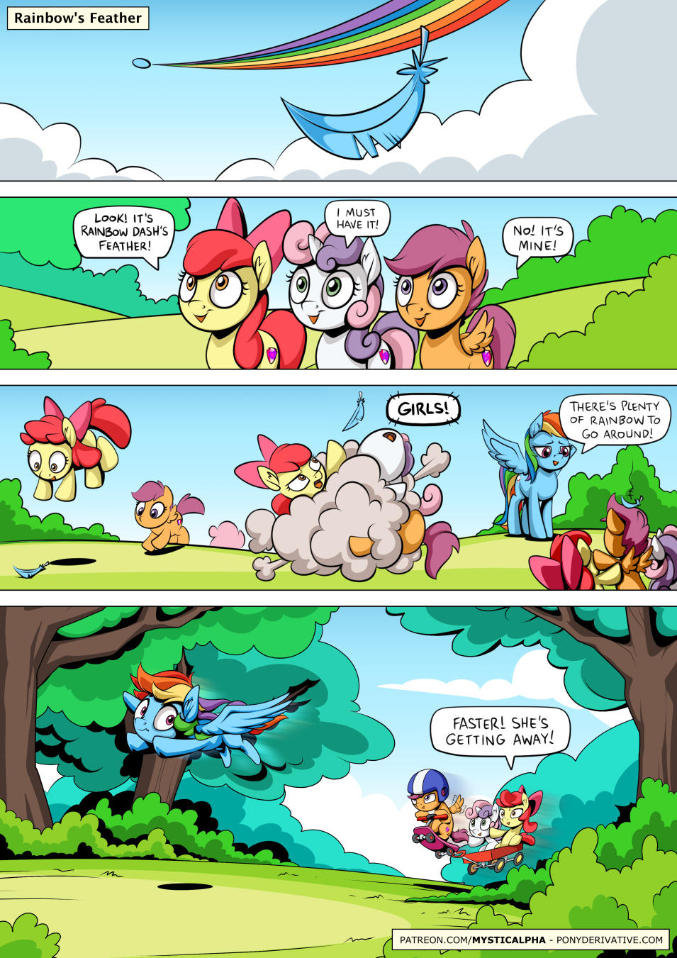Rainbow's Feather by mysticalpha