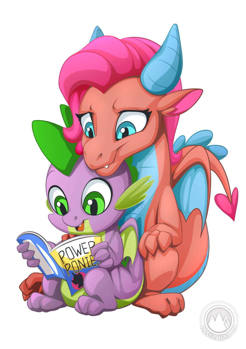 Mina and Spike by mysticalpha