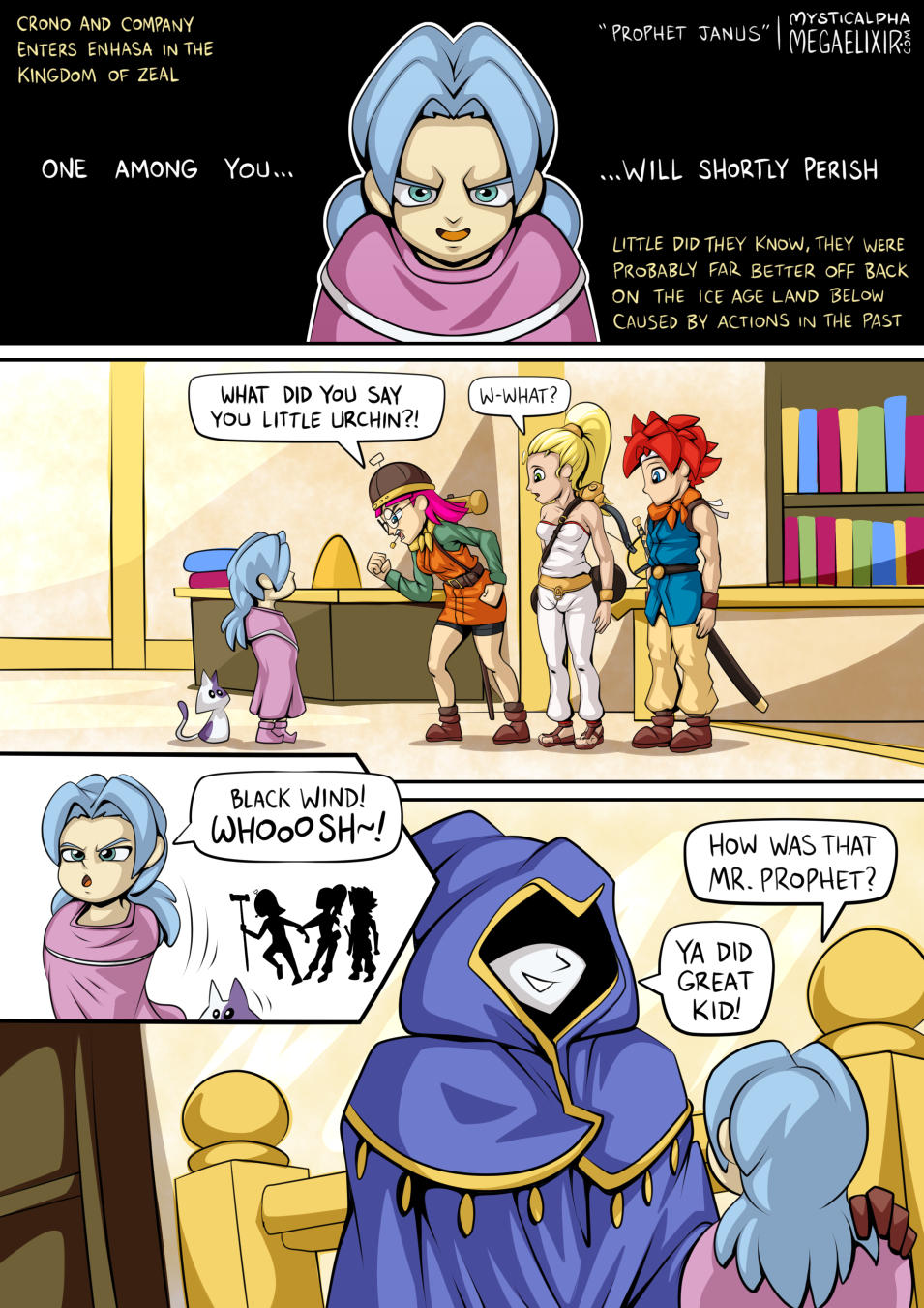 Chrono Trigger Comic - Prophet Janus by mysticalpha