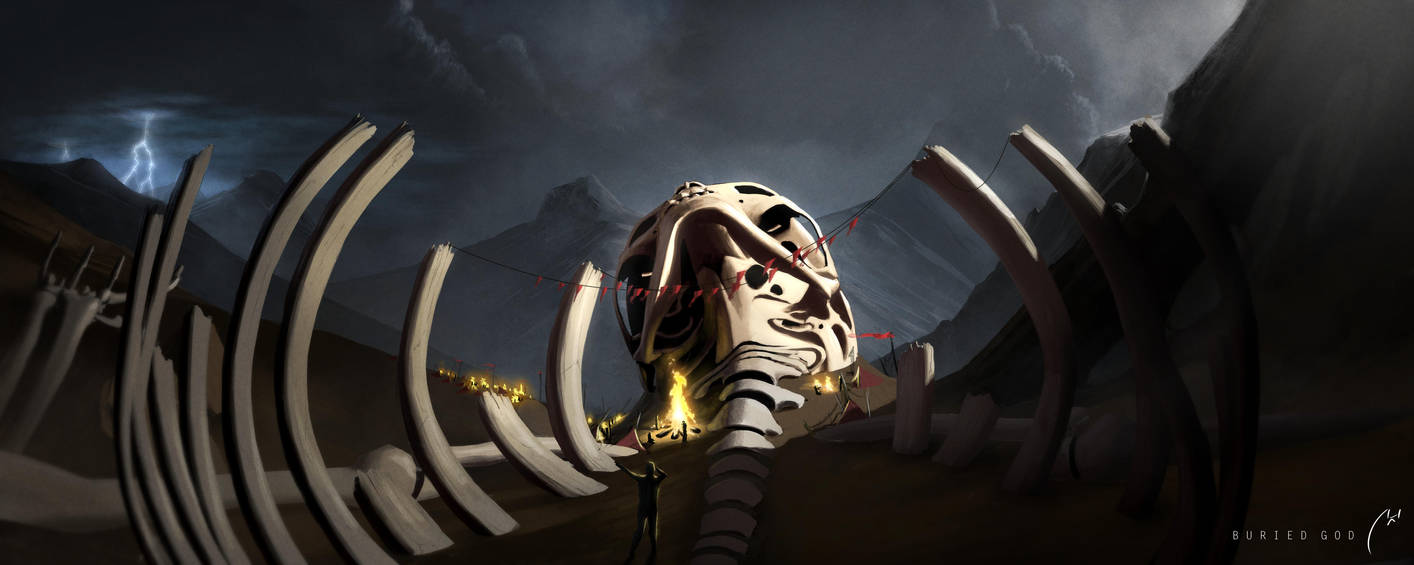 Buried God by xistenceimaginations Buried God by xistenceimaginations