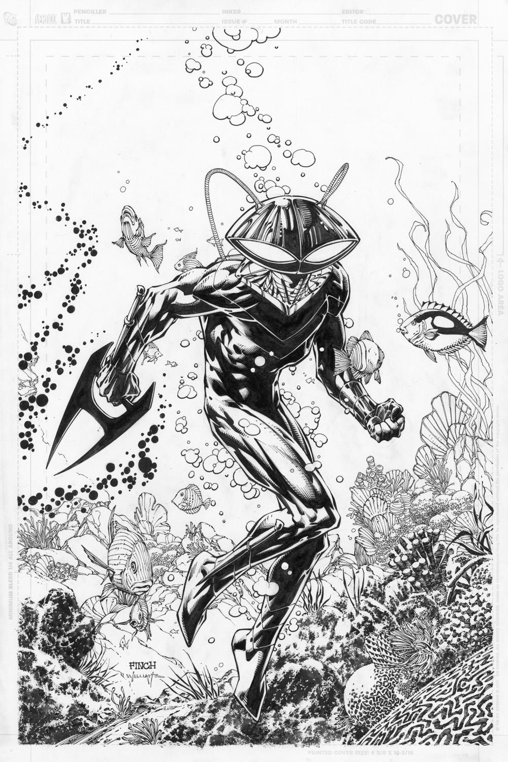 Brightest Day cover inks by INKIST