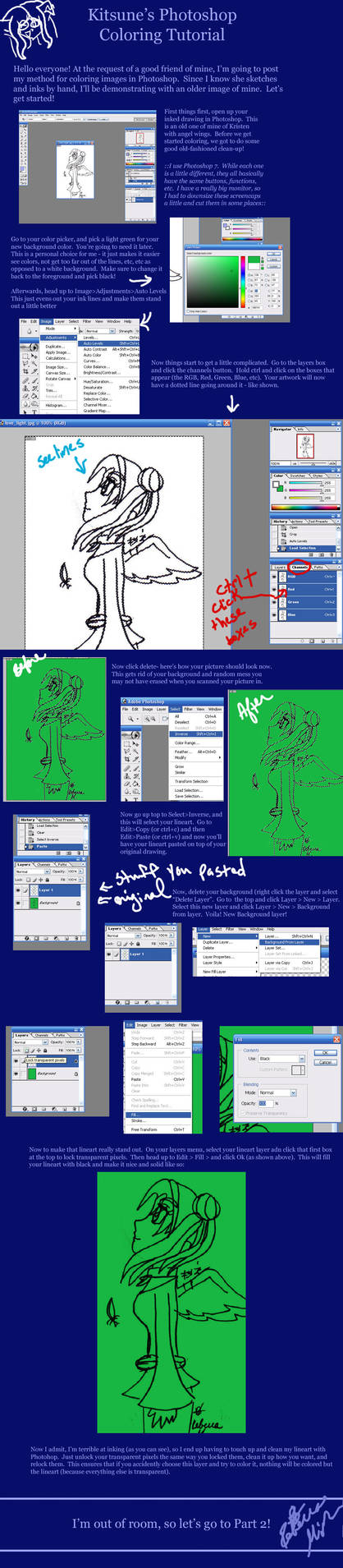 Photoshop Coloring Tutorial 1 by Kitsune-Fox17