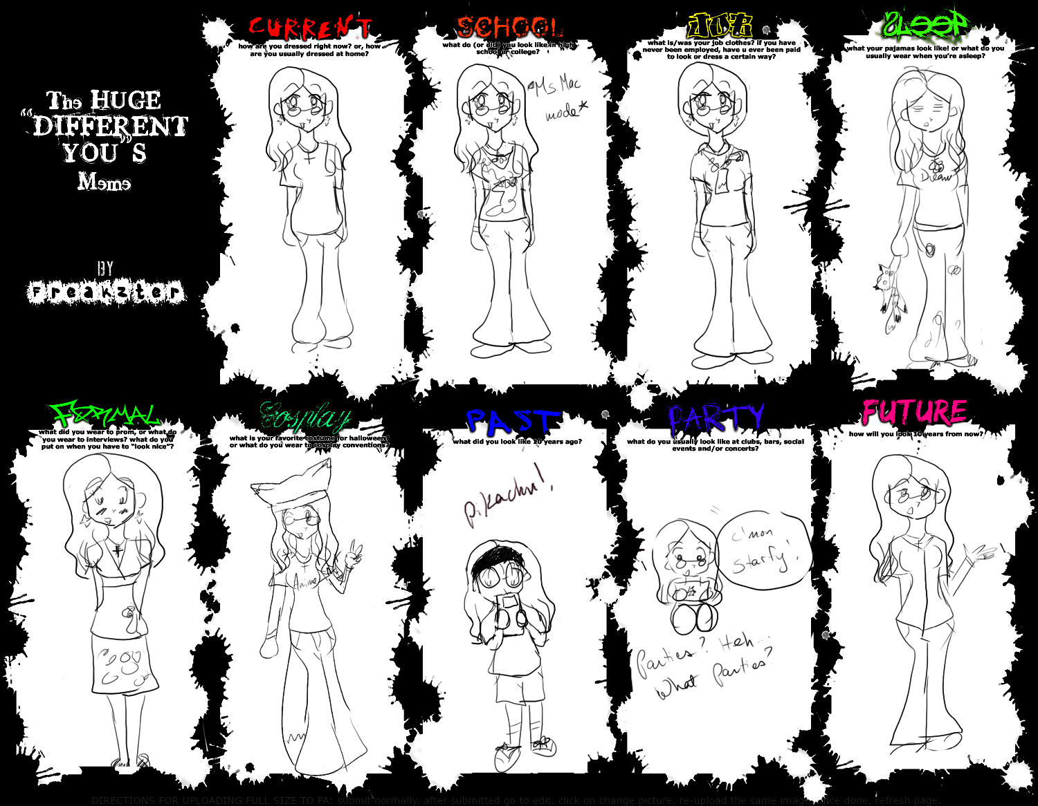 Different Me's Meme by Kitsune-Fox17