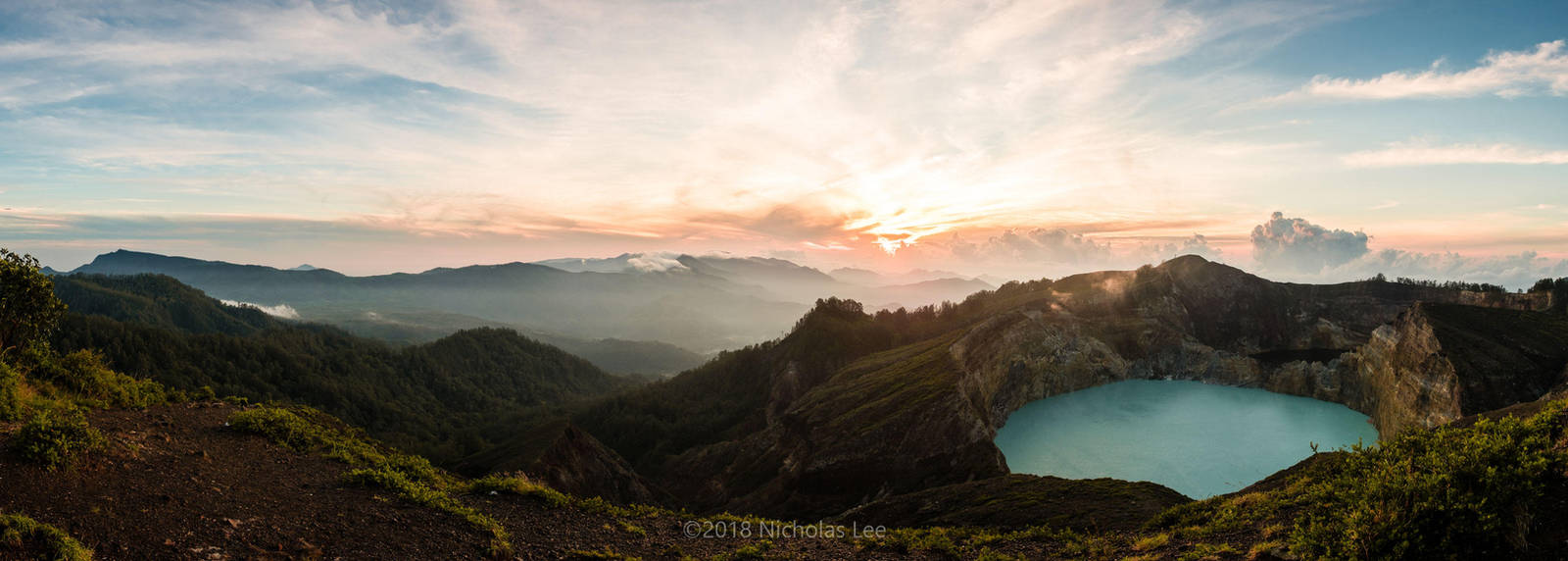 Sunrise over Kelimutu by furryphotos