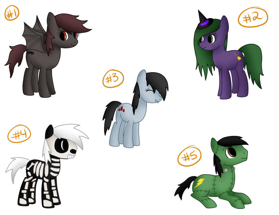 MLP Halloween Custom Pack CLOSED by BenAdoptables on DeviantArt
