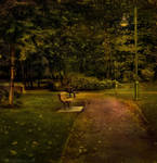 Evening in the Park by Violet-Kleinert