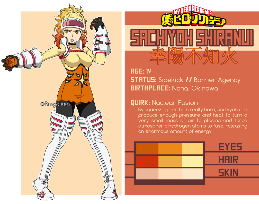 [BnHA OC Profile] Sachiyoh Shiranui by Kemmasandi on DeviantArt