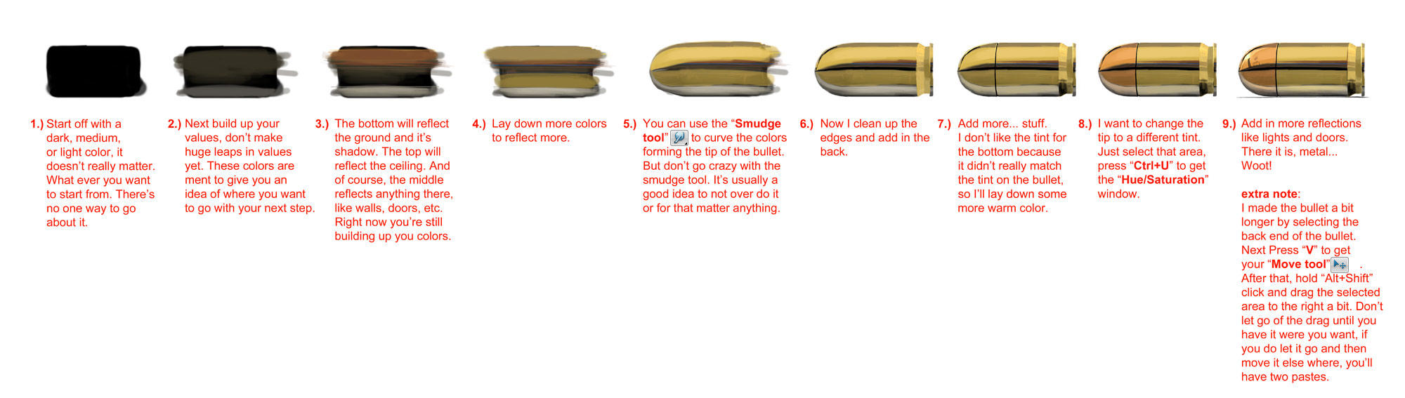 Bullet metal Tutorial #0002 Learnuary by danimation2001