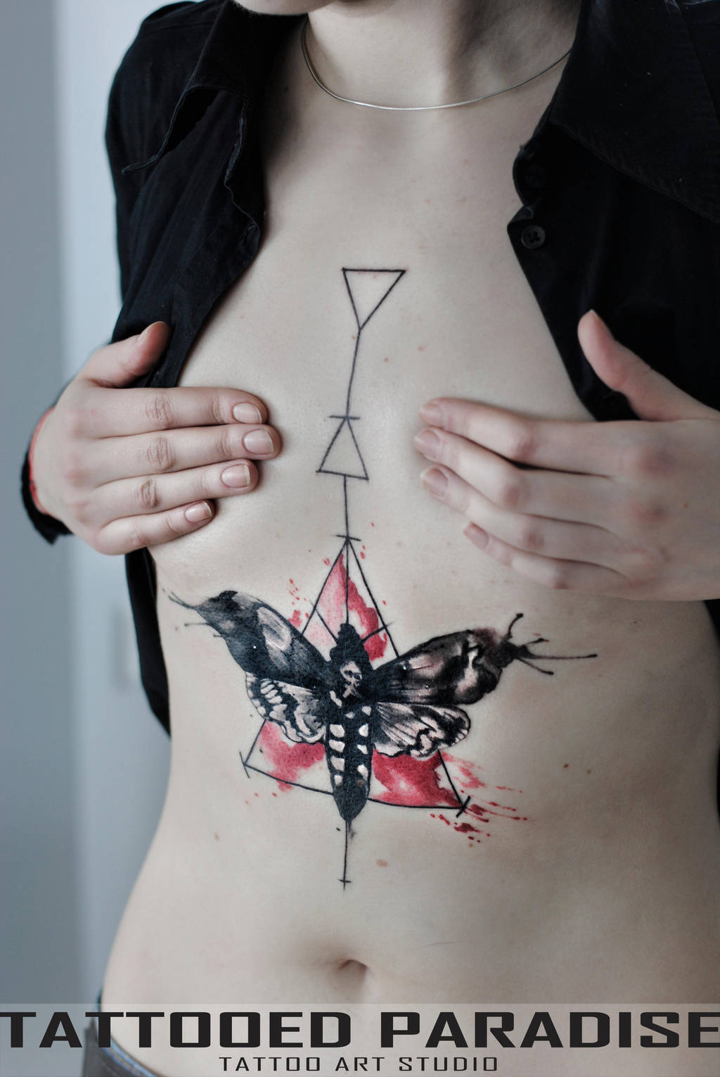 moth tattoo by dopeindulgence
