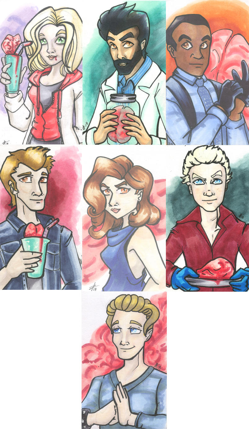 Izombie Cast by luxshine