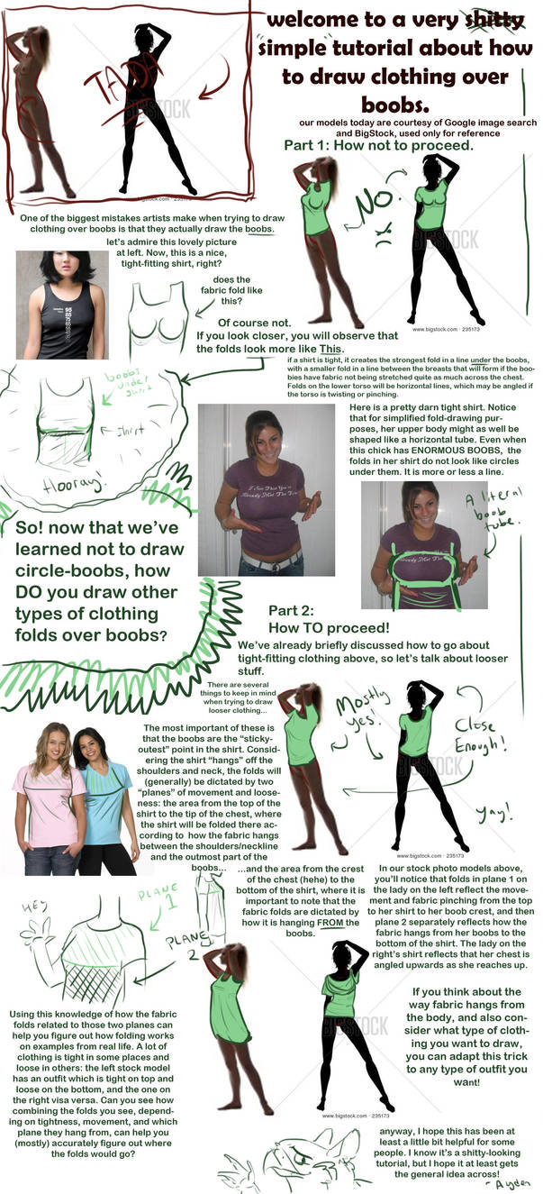 how to draw clothes over boobs by aydengryphongirl on deviantart shirt folds reference