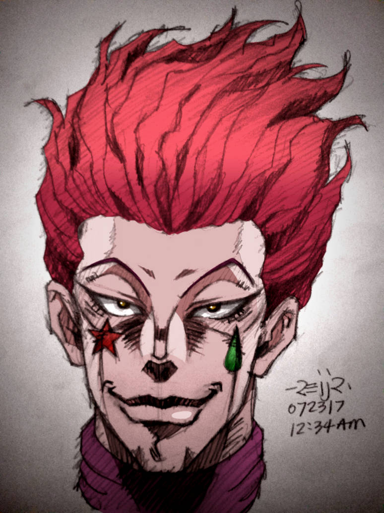 hisoka (jojo no kimyou na bouken style) colored by reijr ...