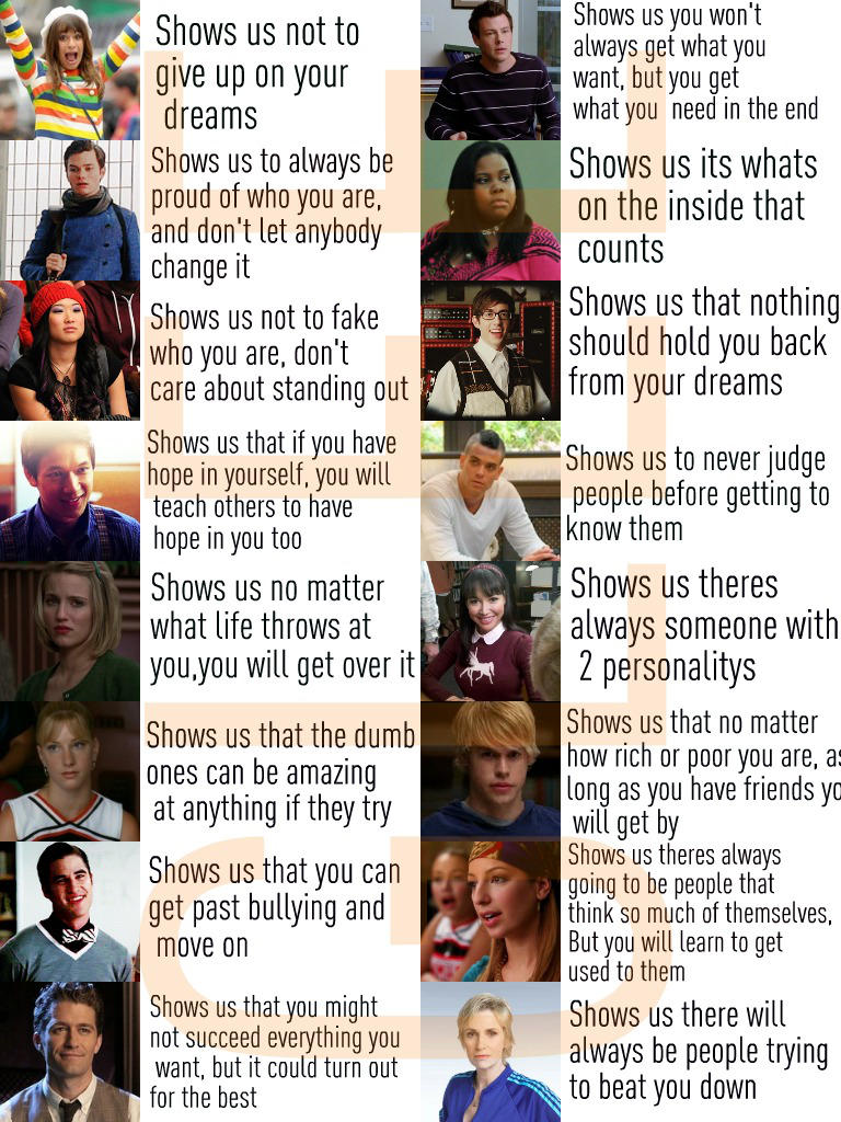 Glee Meanings by EmmaLouiseex on DeviantArt