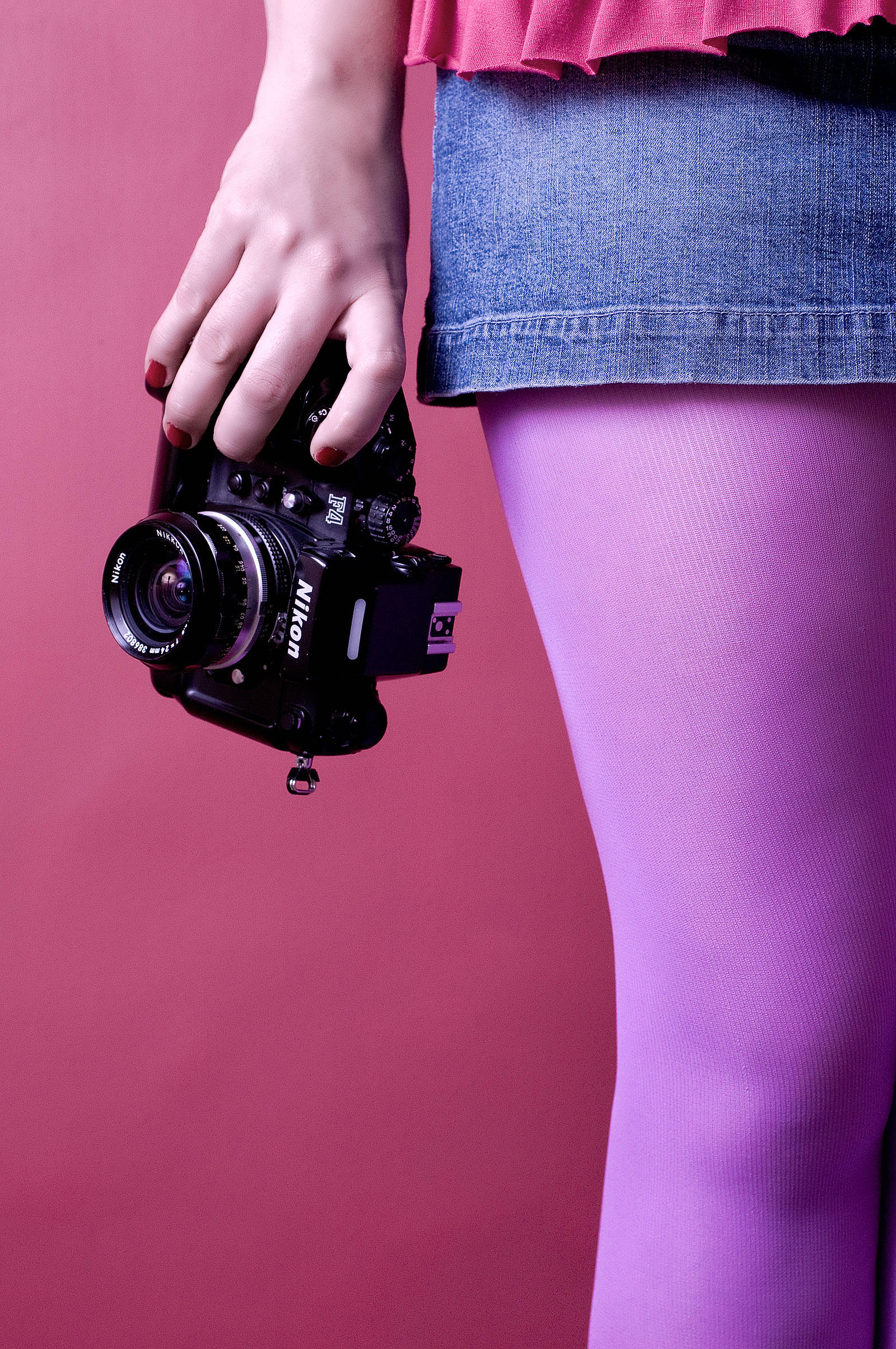 Denim and Nikon F4 by emiliogtz