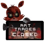 Foxy Art Trades Closed Stamp by BlueBismuth