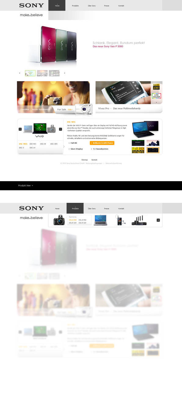 Sony Layout by Tropfich